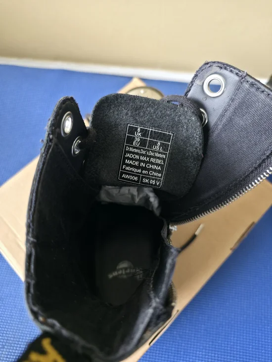 RARE Dr. Martens Black Leather Jadon Max Rebel Boots - Picture 6 of 9